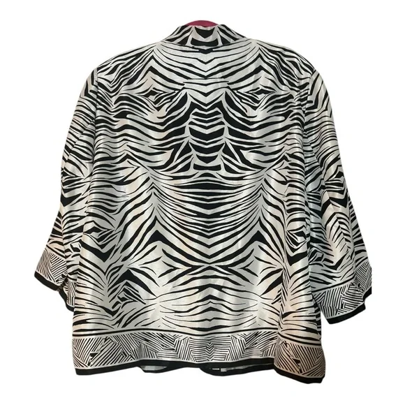 Stylish Zebra Print Women's Jacket - Picture 3 of 6